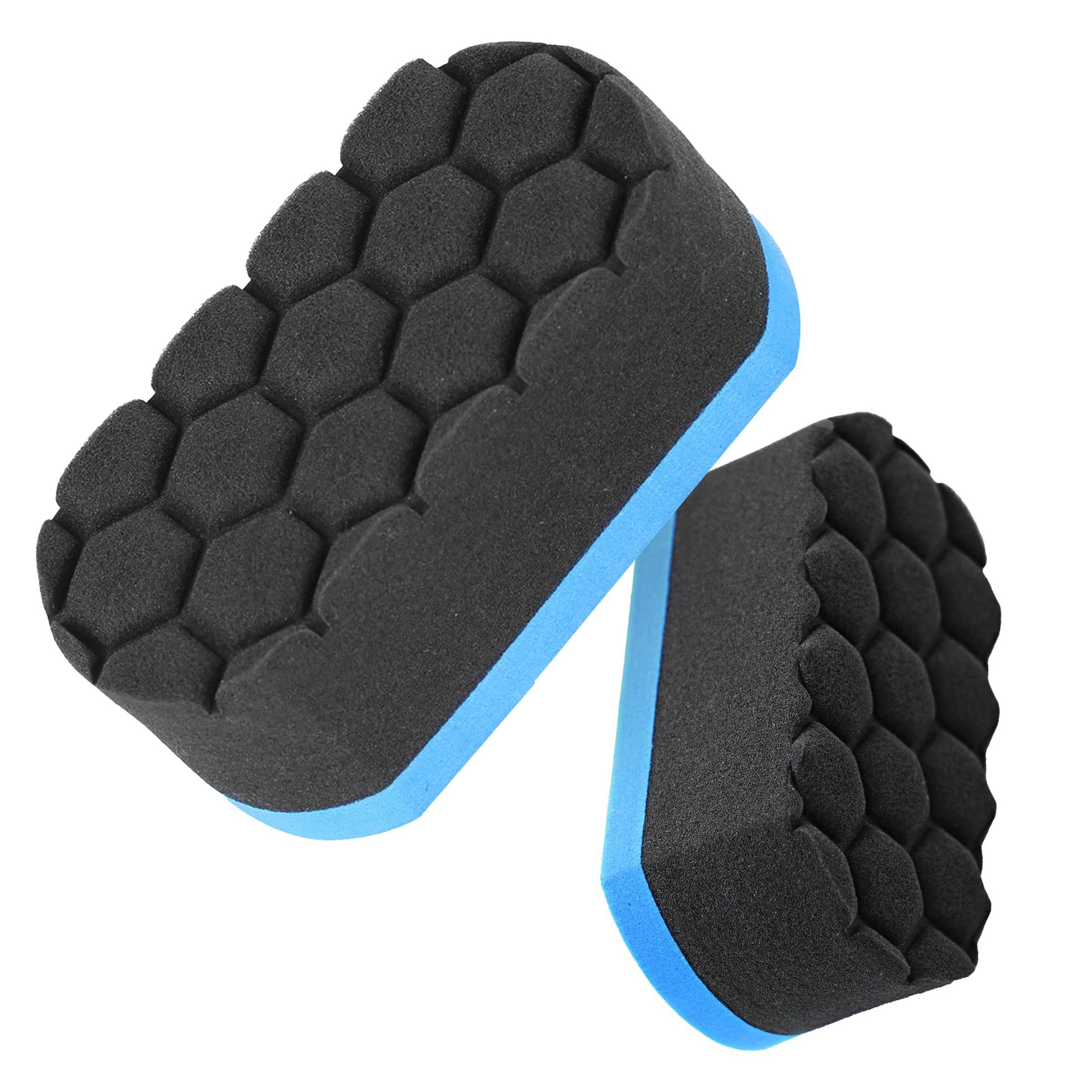 Tire Hex Grip Applicator - Tire Shine Car Detailing Foam Sponge Tool | Car Cleaning Supplies After Car Wash Tire Cleaner | for Vinyl Rubber & Trim Accessories | Wheel Cleaner Rim (2 Pack)
