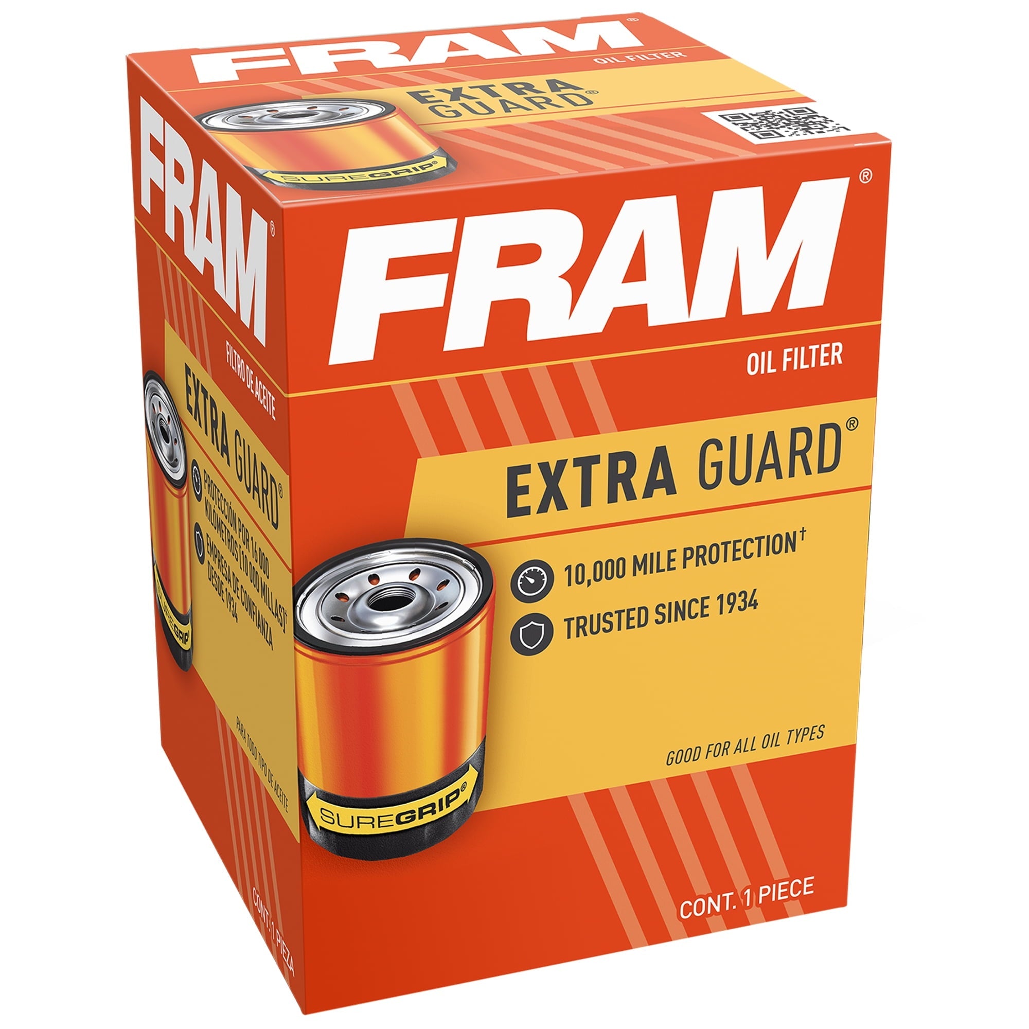 FRAM Extra Guard Oil Filter, PH3387A Fits select: 2005-2009 CHEVROLET EQUINOX, 1977-2005 BUICK LESABRE
