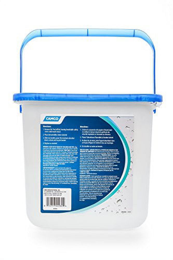 Camco Moisture Absorber Bucket | Features a Fast-Acting Moisture-Absorbing Agent & No-Fragrance Beads | Ideal for RVs, Campers, Small Rooms, and More (44282)