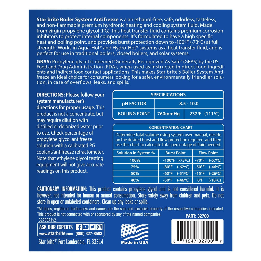 STAR BRITE RV Boiler System Antifreeze -100 - 1 GAL