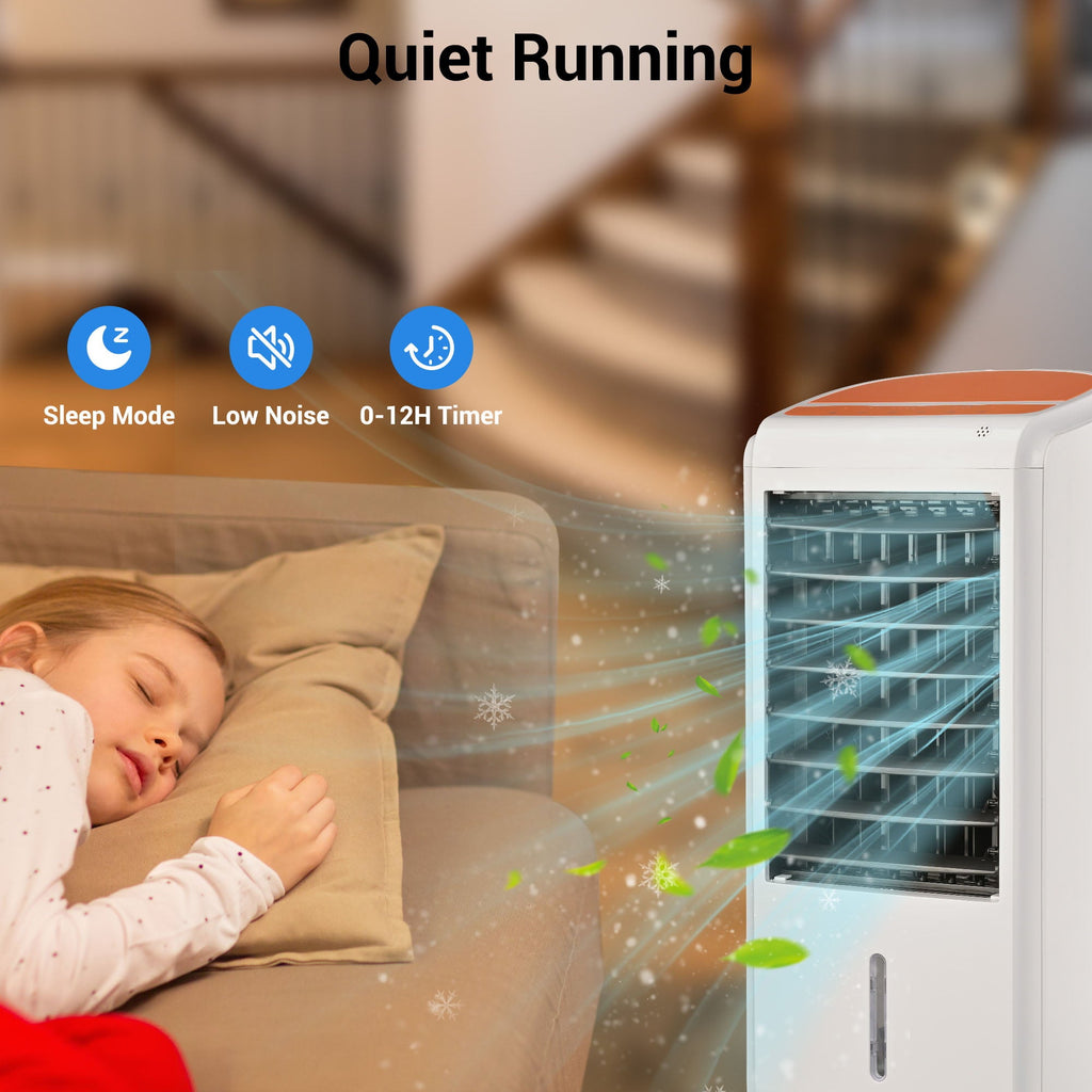 Yescom 3-in-1 Portable Evaporative Air Cooler 110V Fan w/ Humidifier & Remote Control for Bedroom RV