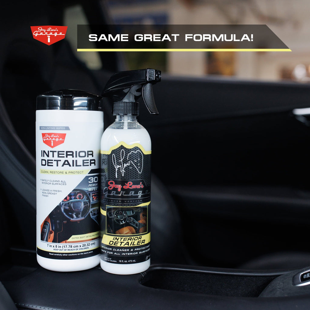 Jay Leno's Garage Interior Detailer Wipes (30 Count) - Clean & Protects Interior Car Surfaces