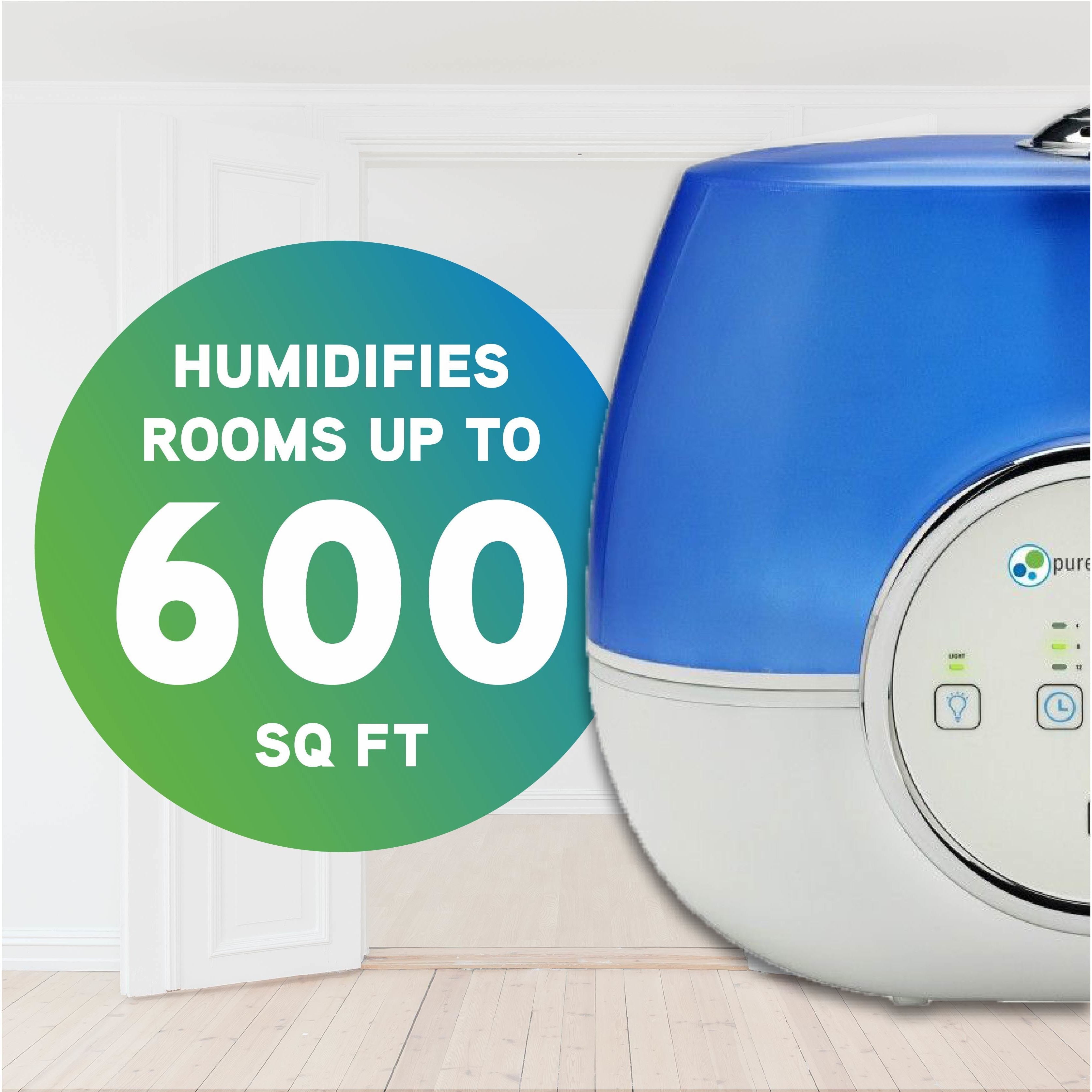 Pure Guardian 600 Sq. ft. 2-Gallon Warm and Cool Mist Ultrasonic Humidifier, H4810AR