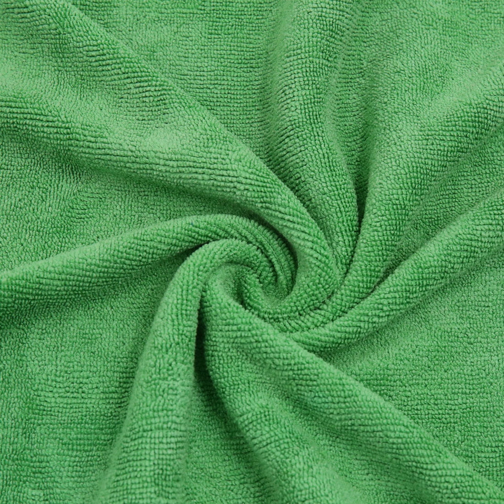 Unique Bargains 2pcs High Absorbing Synthetic Chamois Car Clean Cloth Towel Protective for Auto Car Blue Green