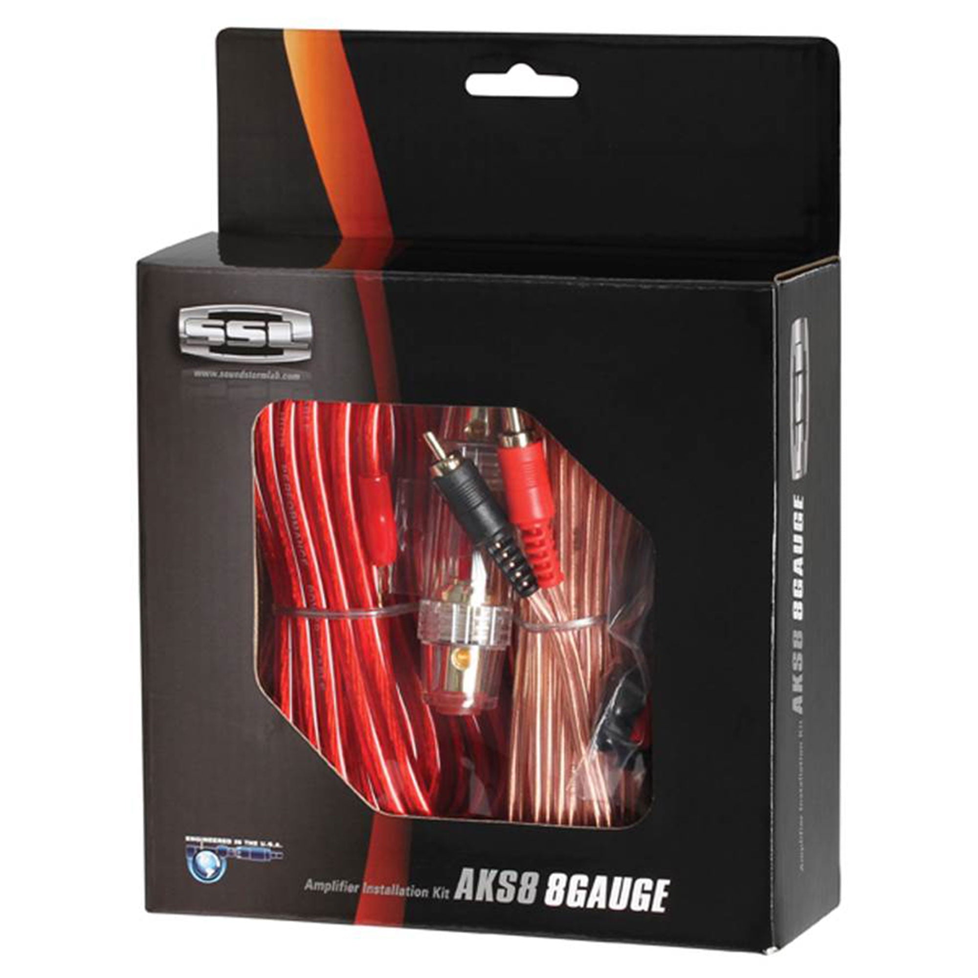 Crunch PX-1000.4 1000W Car Stereo Amp & Soundstorm AKS8 Amp Wiring Kit