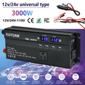 DFITO 3000 Watt Power Inverter DC 12V/24V to 110V AC Car Converter for Car RV Truck Boat Travel Camping