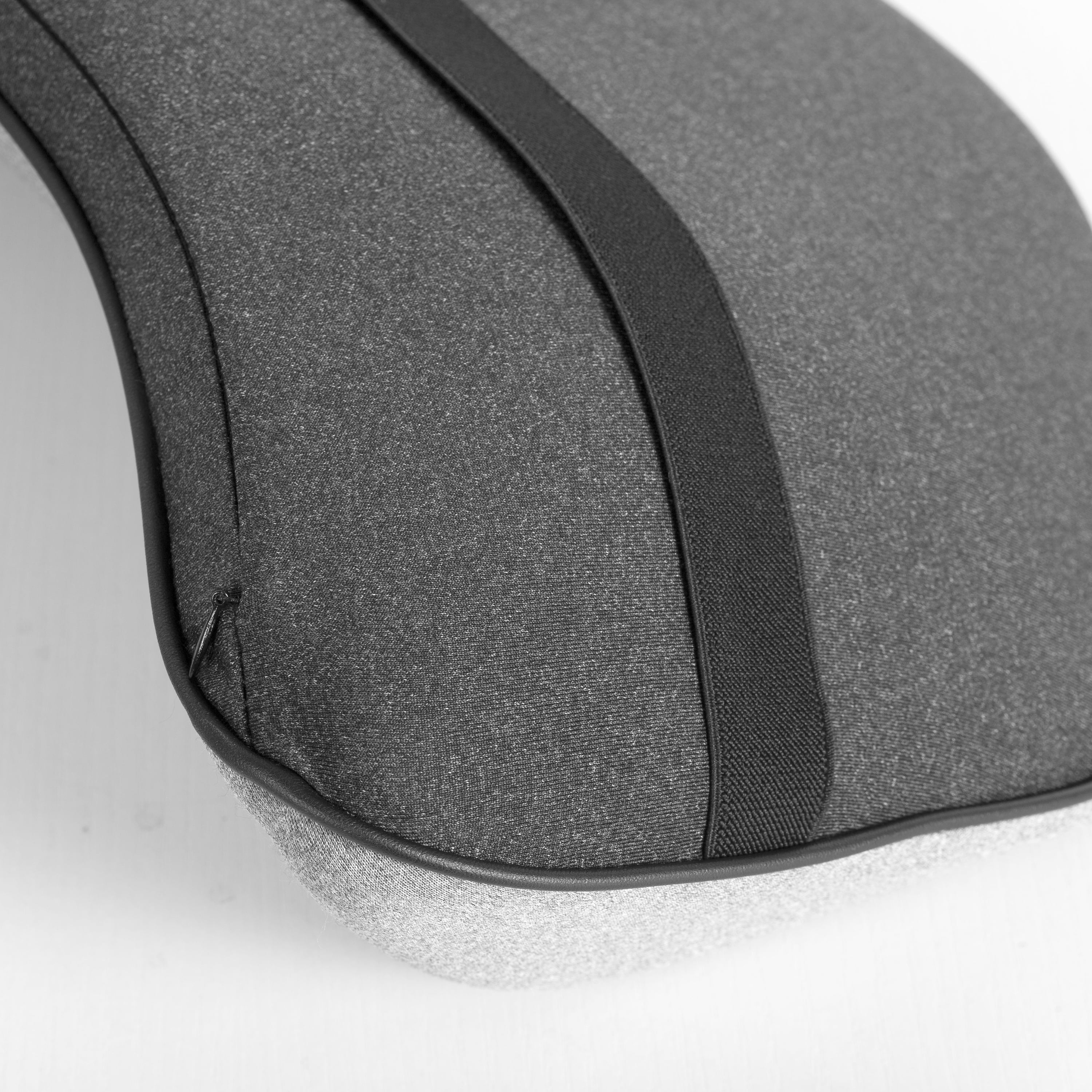 Auto Drive 1PC Ergonomic Lumbar Support Memory Foam Polyester Grey - Universal Fit, 22CU05