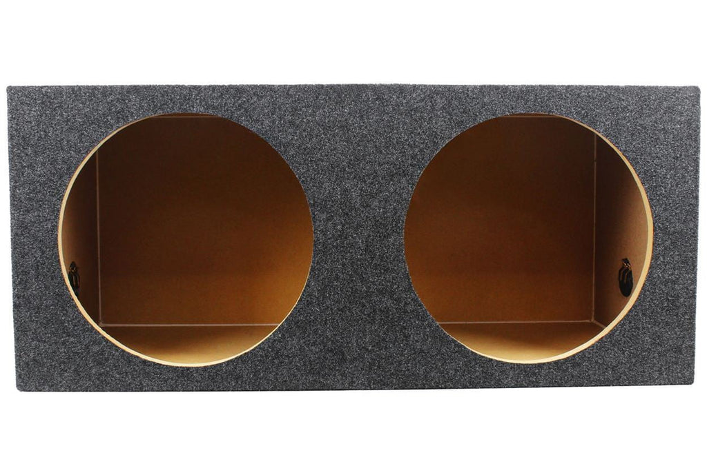 (2) Power Acoustik CBW-124 12" 1500 Watt Car Subwoofers+Sealed Sub Box Enclosure