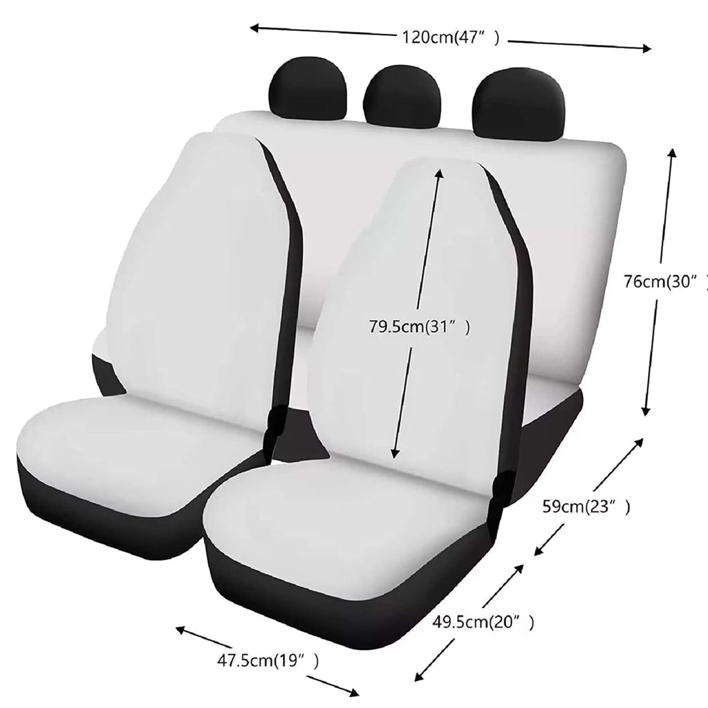 Binienty Yellow Car Seat Covers for Women with 1 Steering Wheel Cover,SUV/Van Ice-cream Cone 4 Seat Cover Interior Accessories,2 Keychain,2 Absorbent Cup Coaster,2 Seat Belt Covers Auto Decor