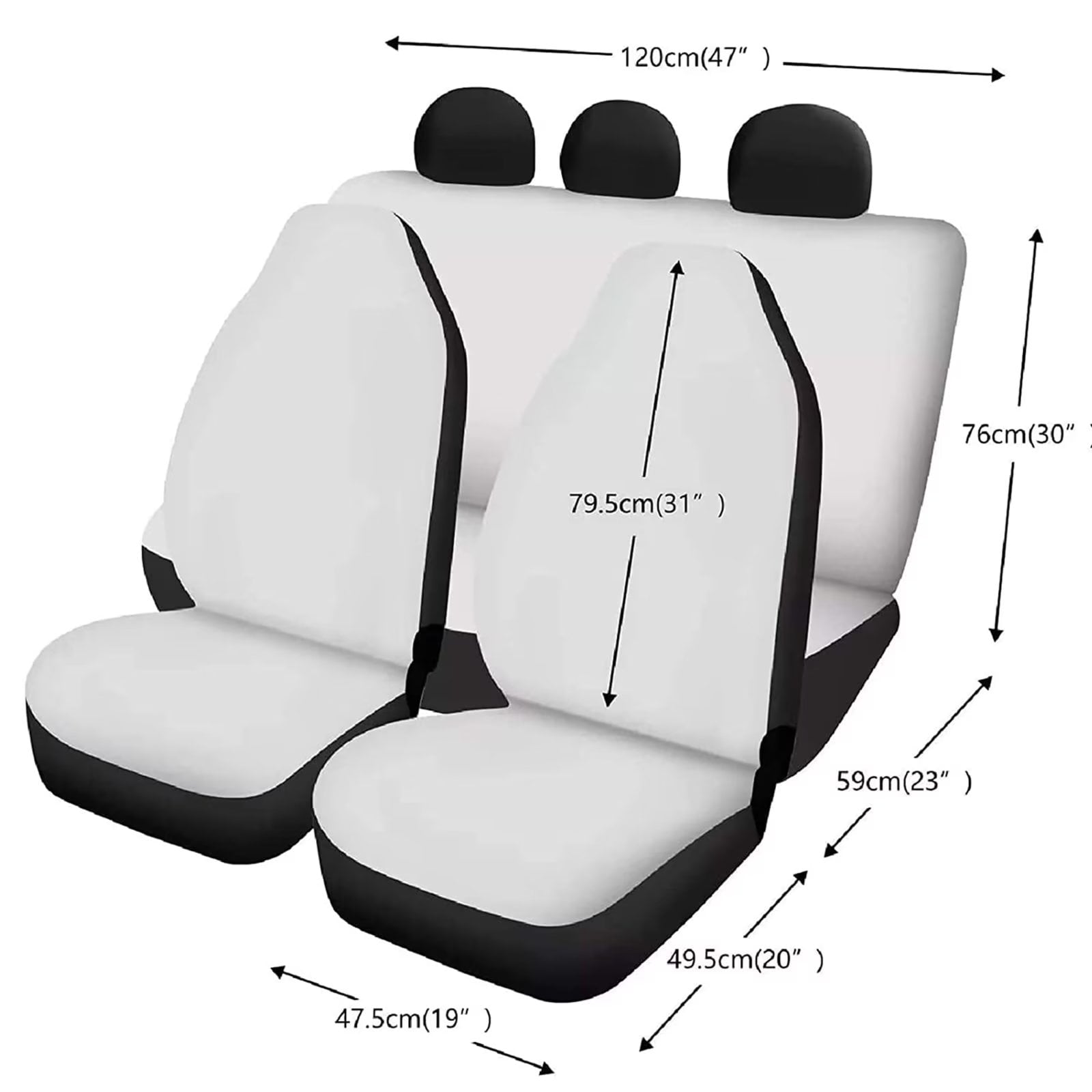 Binienty Yellow Car Seat Covers for Women with 1 Steering Wheel Cover,SUV/Van Ice-cream Cone 4 Seat Cover Interior Accessories,2 Keychain,2 Absorbent Cup Coaster,2 Seat Belt Covers Auto Decor