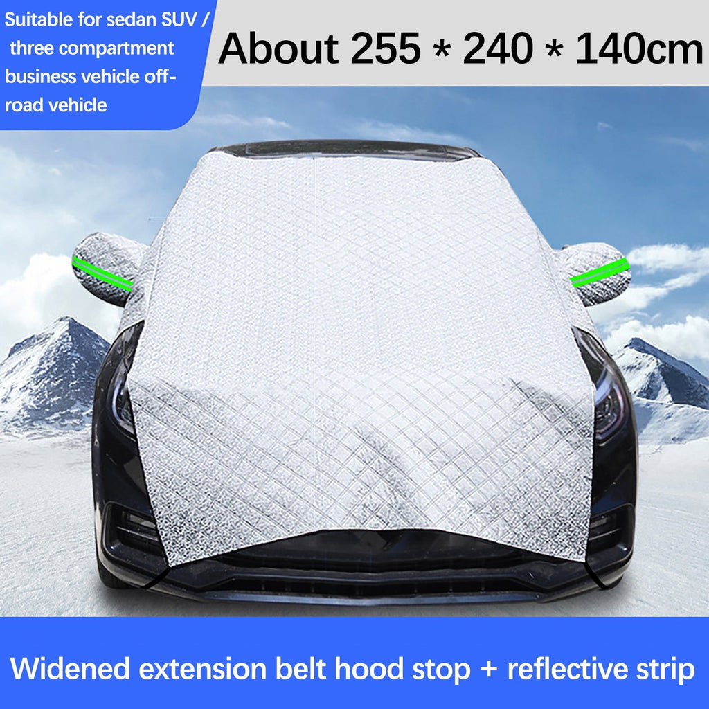 TUTUnaumb New Hot Sale Vehicle Mounted Winter Snow Proof Car Cover Snow Proof Car Clothes Windshield Cover Snow Proof Coverfor Home Household-White