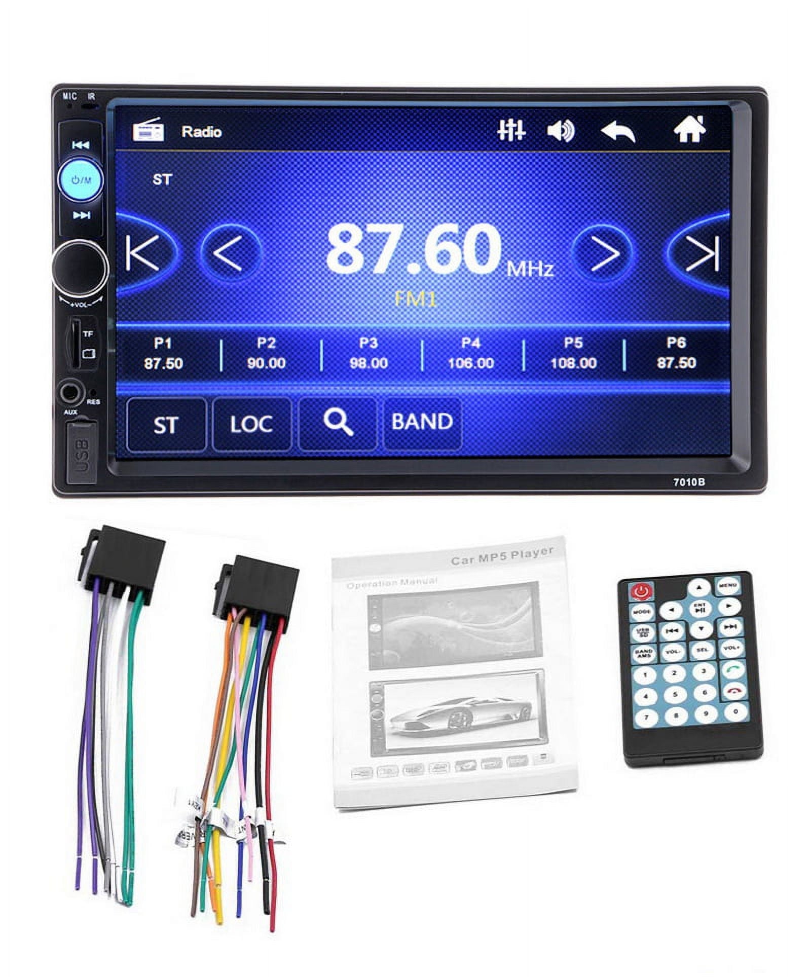 Polarlander Car Radio Stereo double DIN 7" Audio Receiver Touch Screen Bluetooth FM, MP5 Player USB/SD/AUX Hands Free Calling