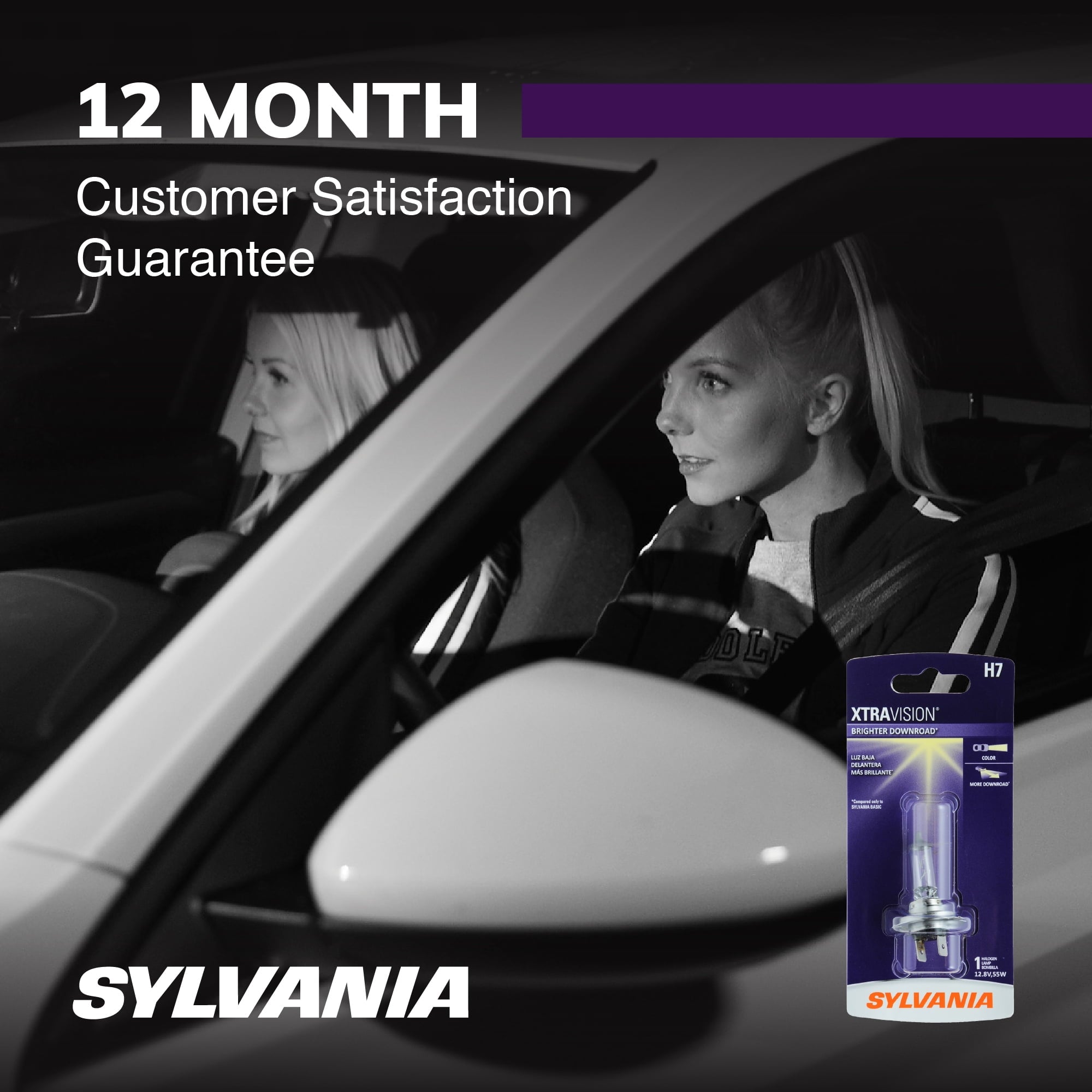 Sylvania H7 XtraVision Halogen Headlight Bulb, Pack of 1