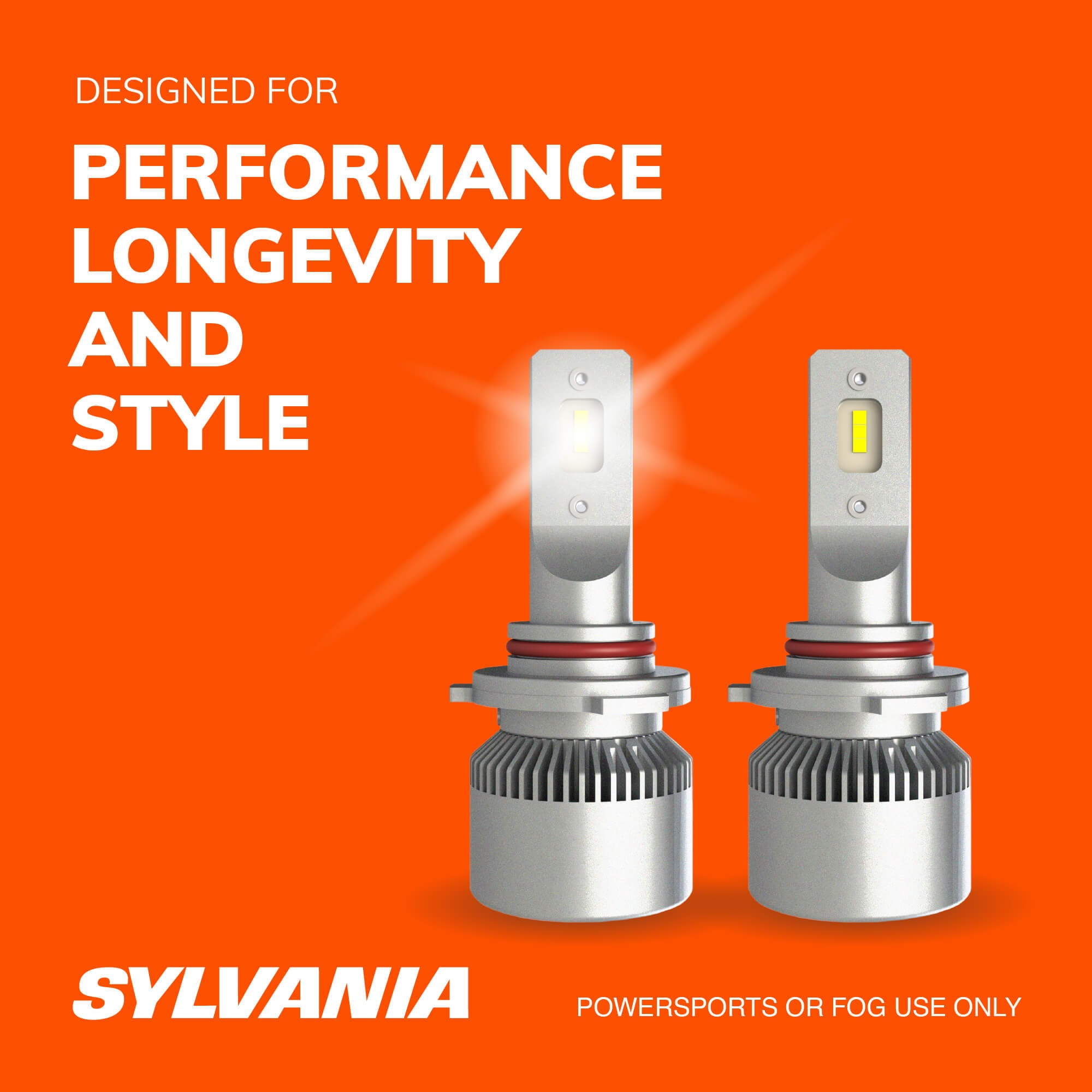 Sylvania 9005 LED Fog Light and Powersport Bulb, Pack of 2