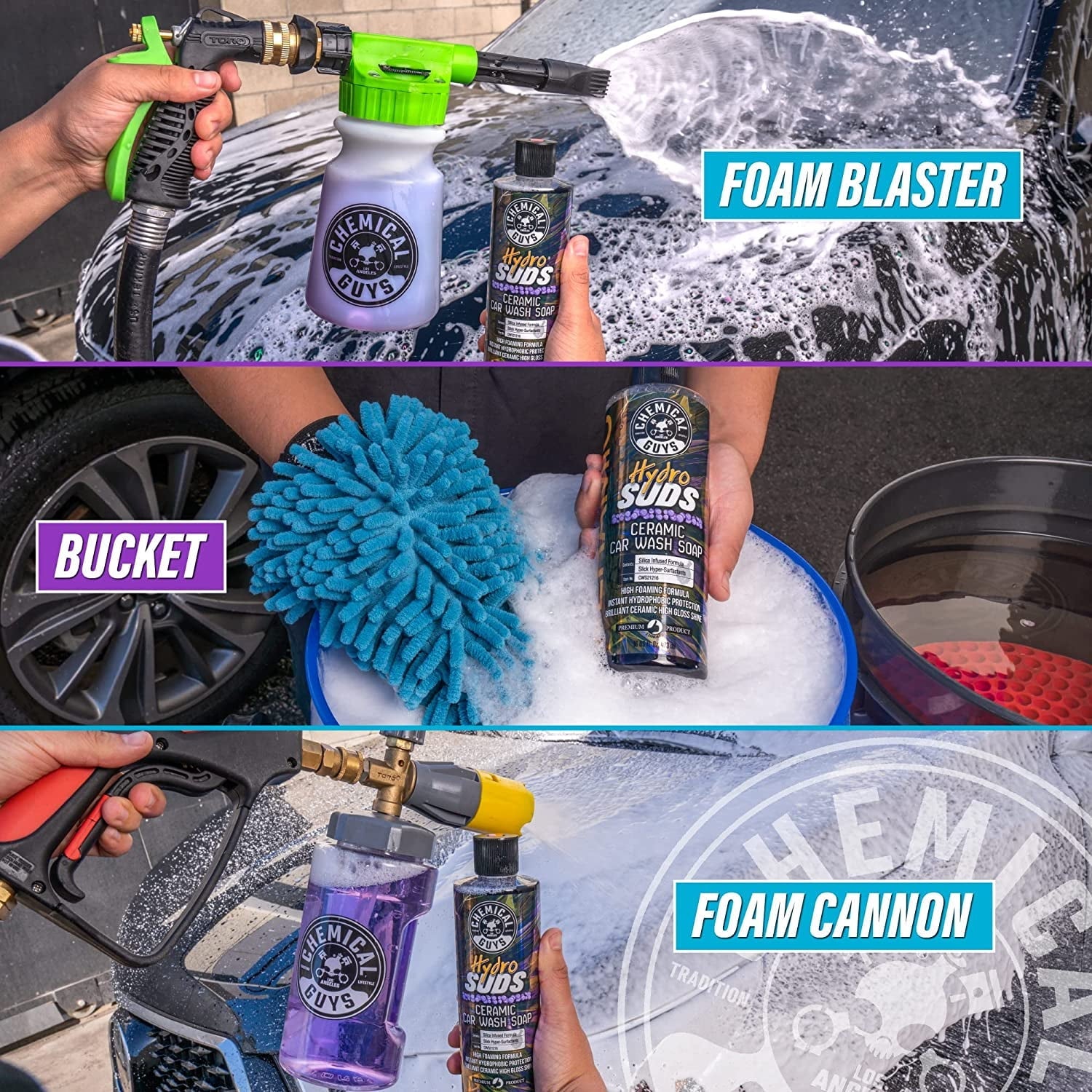 Chemical Guys Hydrosuds High-Gloss Hyper Foaming SiO2 Ceramic Car Wash Soap