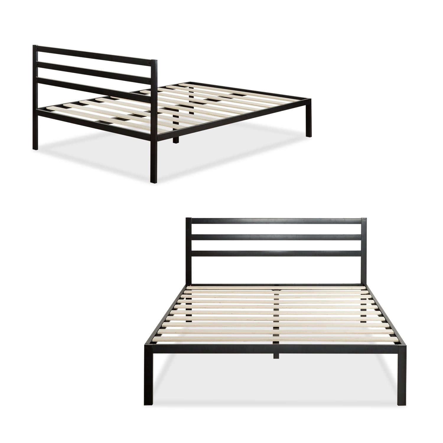 Zinus Mia 38" Metal Platform Bed Frame with Headboard, Queen