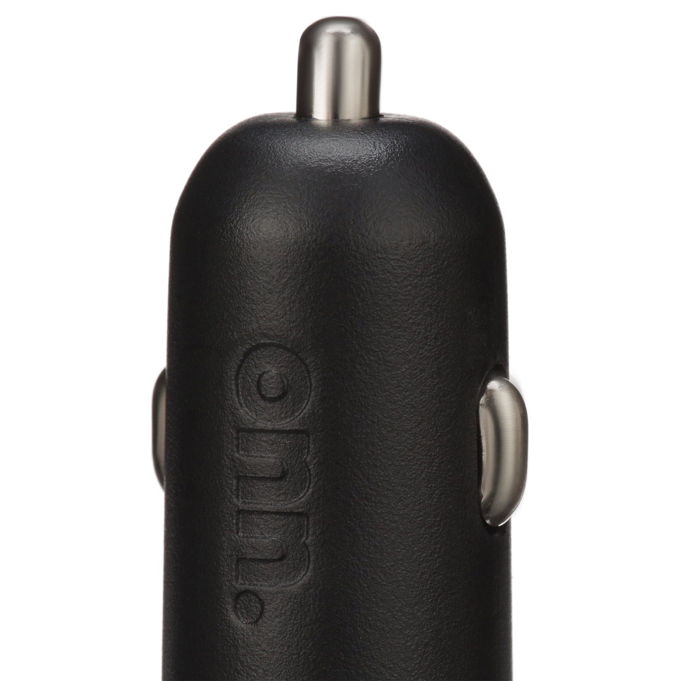 onn. Dual-Port Car Charger, Black,LED power indicator, cell phone charger, charge an additional device at the same time,universal device. Friendly plug into car’s DC adapter.