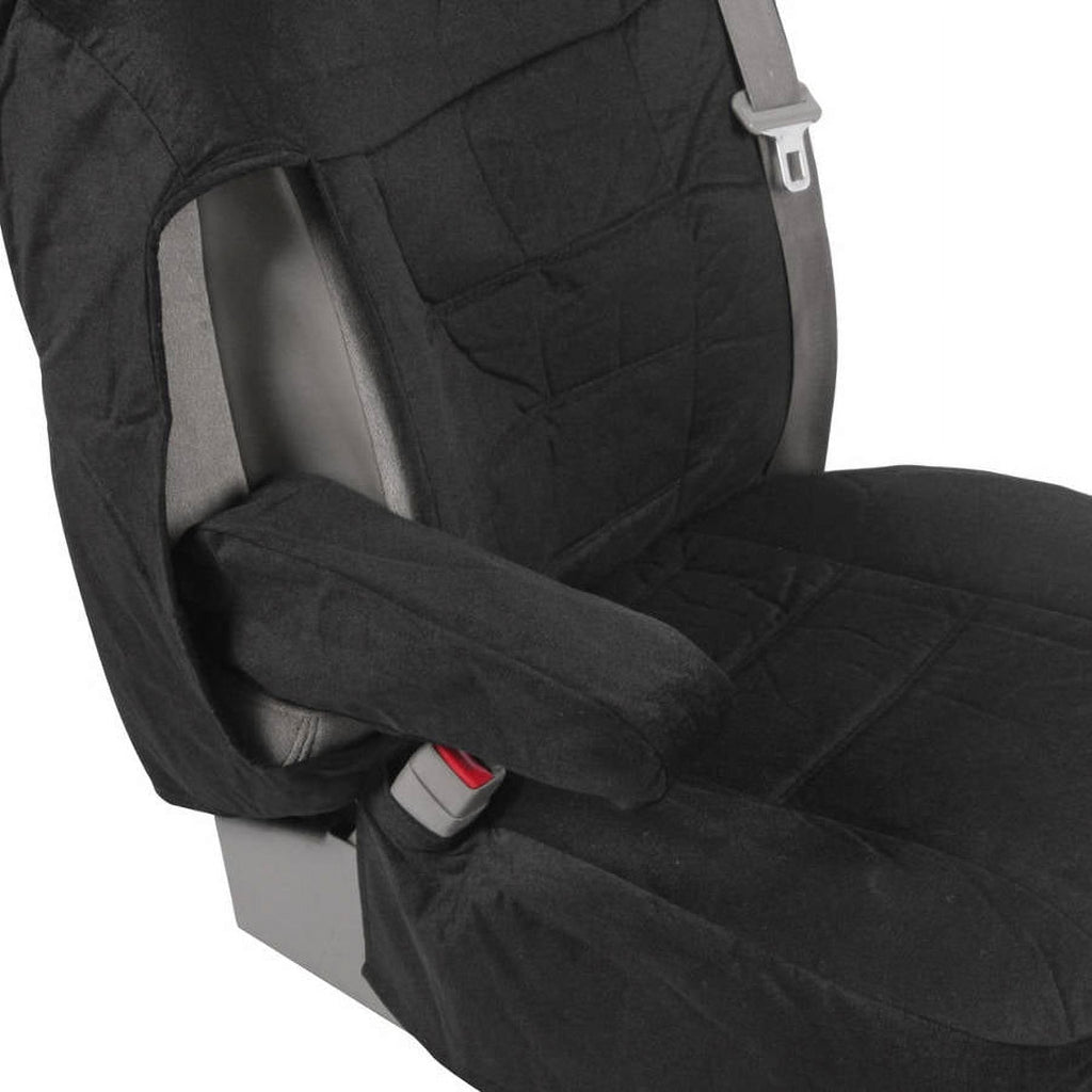 BDK Pickup Truck Seat Covers with Arm Rest and Built in Seat Belt, Encore
