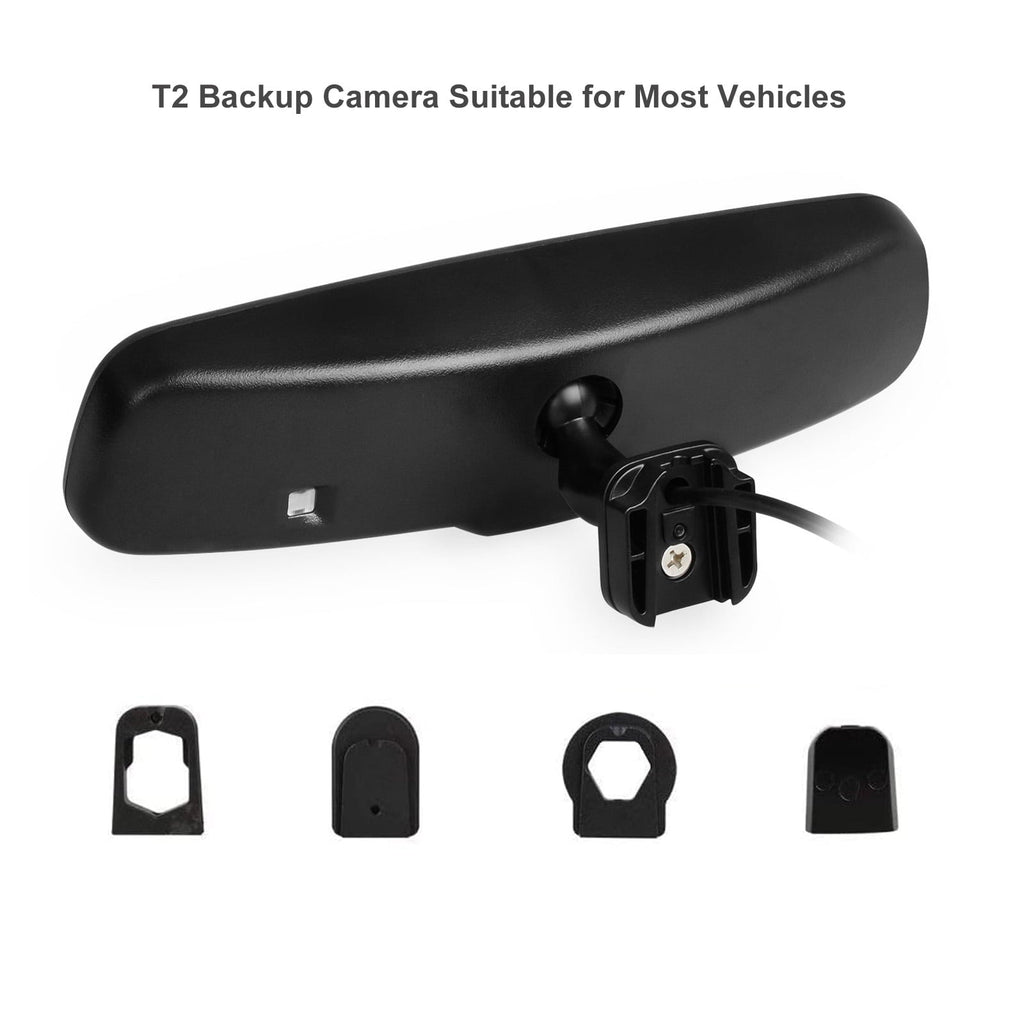 Auto-Vox Backup Camera Rear View Mirror Monitor Camera with LED light Super Night Reverse Camera for Truck (T2)