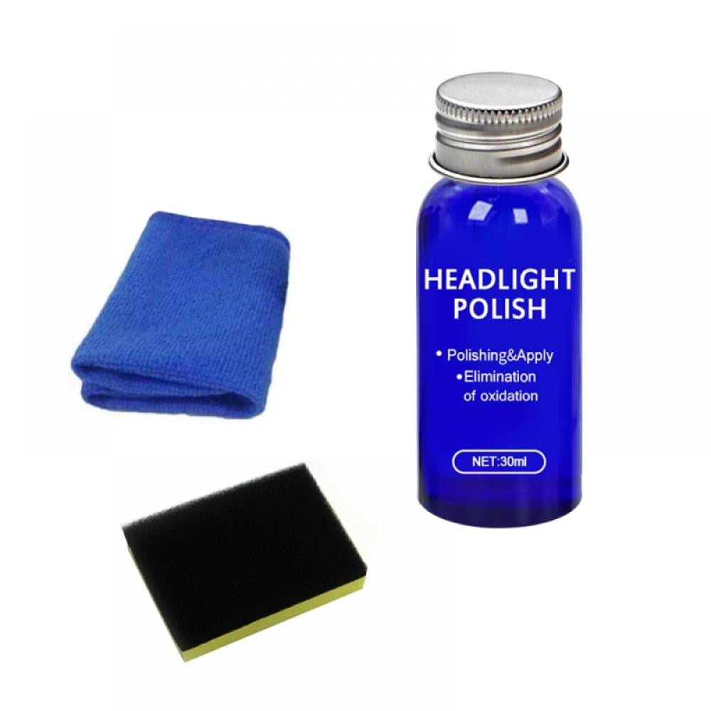 Car Headlight Restoration Repair Coating Kit, Car Headlamp Glass Polishing Liquid Restoration Fluid Scratch Oxidation Remover  30 ML