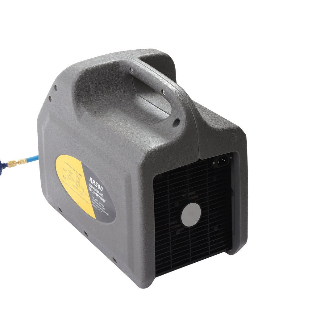 Miumaeov Refrigerant Recovery Machine, AC Refrigerant Recycling Machine, HVAC 558psi Refrigerant Recovery Unit Air Conditioning Repair Tool, Grey (1/2HP Dual Cylinder)