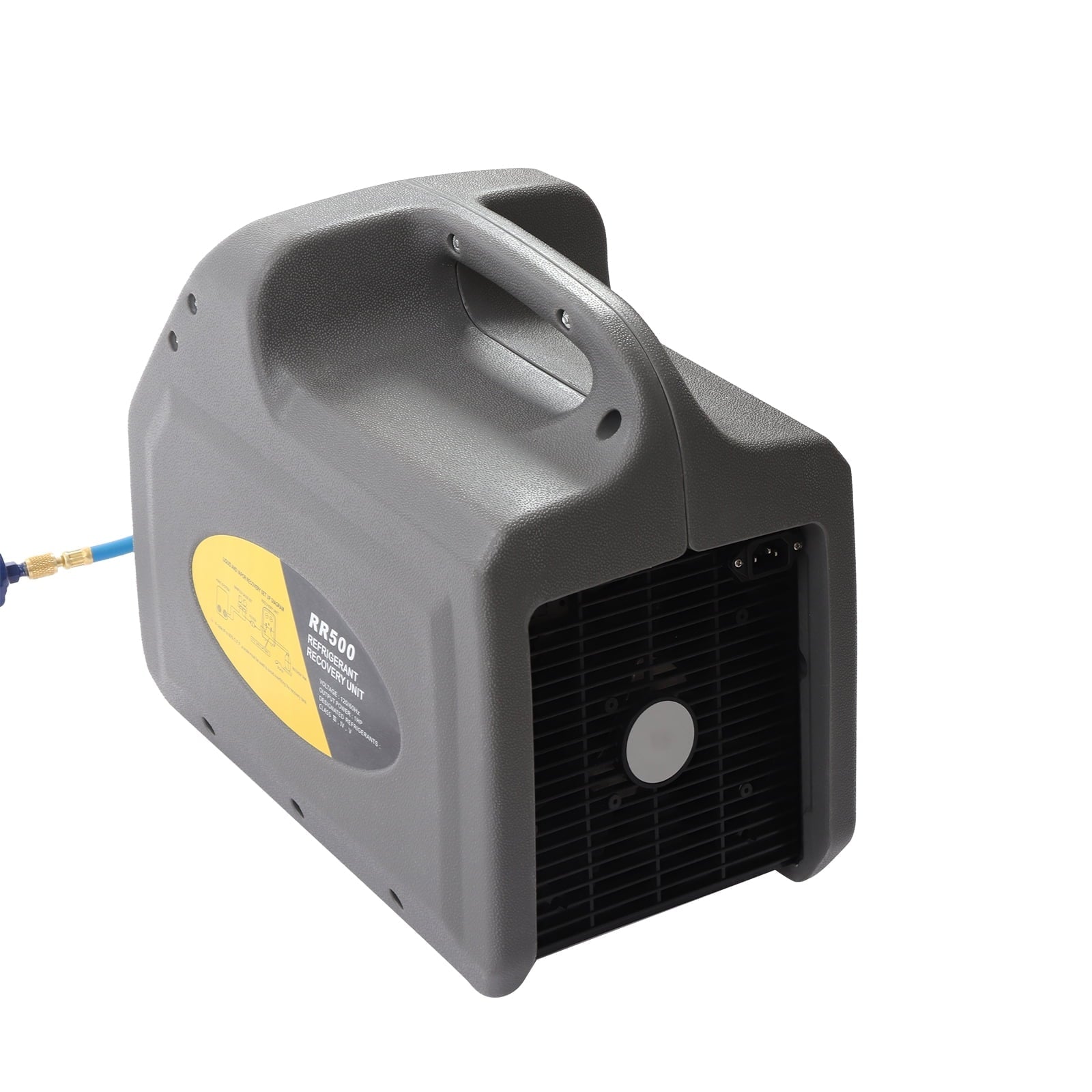 Miumaeov Refrigerant Recovery Machine, AC Refrigerant Recycling Machine, HVAC 558psi Refrigerant Recovery Unit Air Conditioning Repair Tool, Grey (1/2HP Dual Cylinder)
