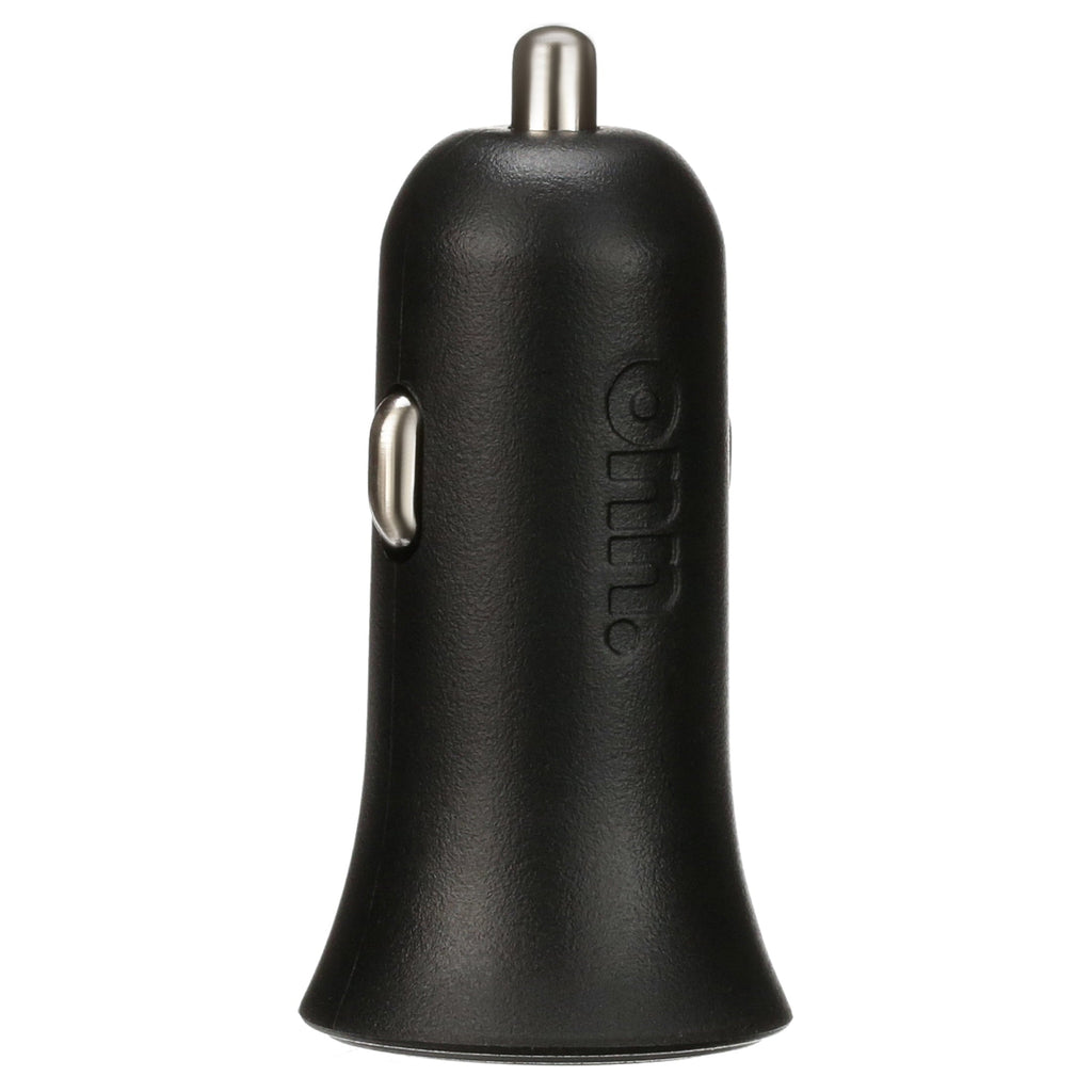 onn. Dual-Port Car Charger, Black,LED power indicator, cell phone charger, charge an additional device at the same time,universal device. Friendly plug into car’s DC adapter.