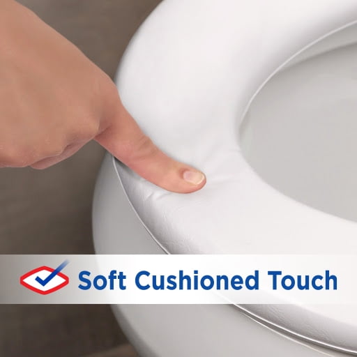 Clorox Antimicrobial Round Soft Cushioned Toilet Seat