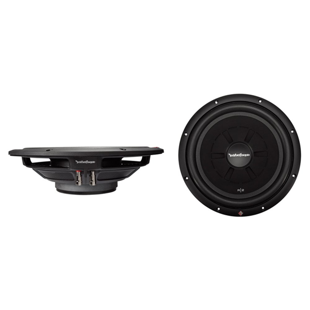 Rockford Fosgate 12 Inch 500 Watt Shallow Mount Slim Car Subwoofer (4 Pack)