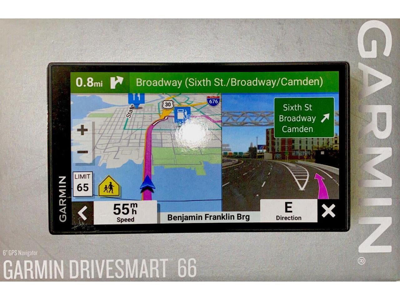 Garmin DriveSmart 66, 6-inch Car GPS Navigator with Bright High-Resolution Maps and Garmin Voice Assist 010-02469-00