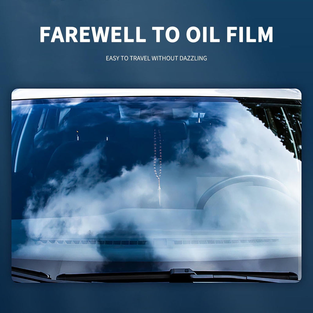 Car Glass Oil Film Cleaner, Glass Film Removal Cream,Popular Car Oil Film Cleaning Emulsion, Windshield Oil Film Stain Removal, Wiper Oil Film Cleaning Agent 150ml