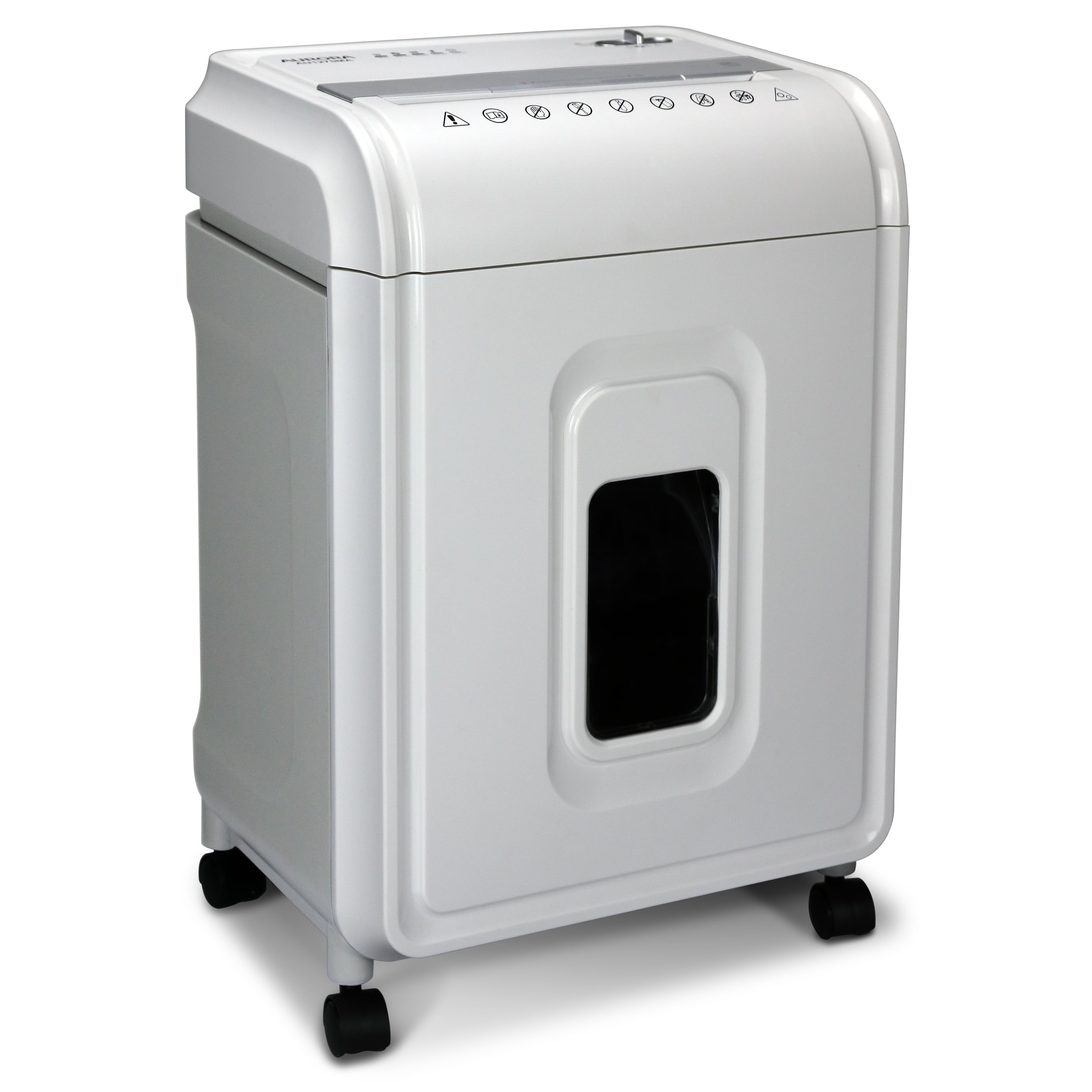 Aurora GB AU1275MA High-Security 12-Sheet Micro-Cut Shredder, Anti-Jam, CD/DVD Credit Card, Pullout Basket, 60 Minutes Duty Cycle