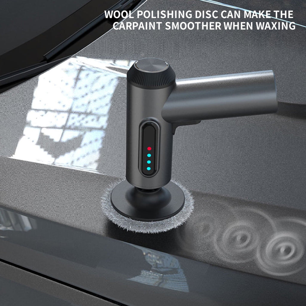 Car Wireless Polishing Machine,Cordless Car Buffer Polisher Kit USB Charging Digital Display for Household Car Detailing/Waxing