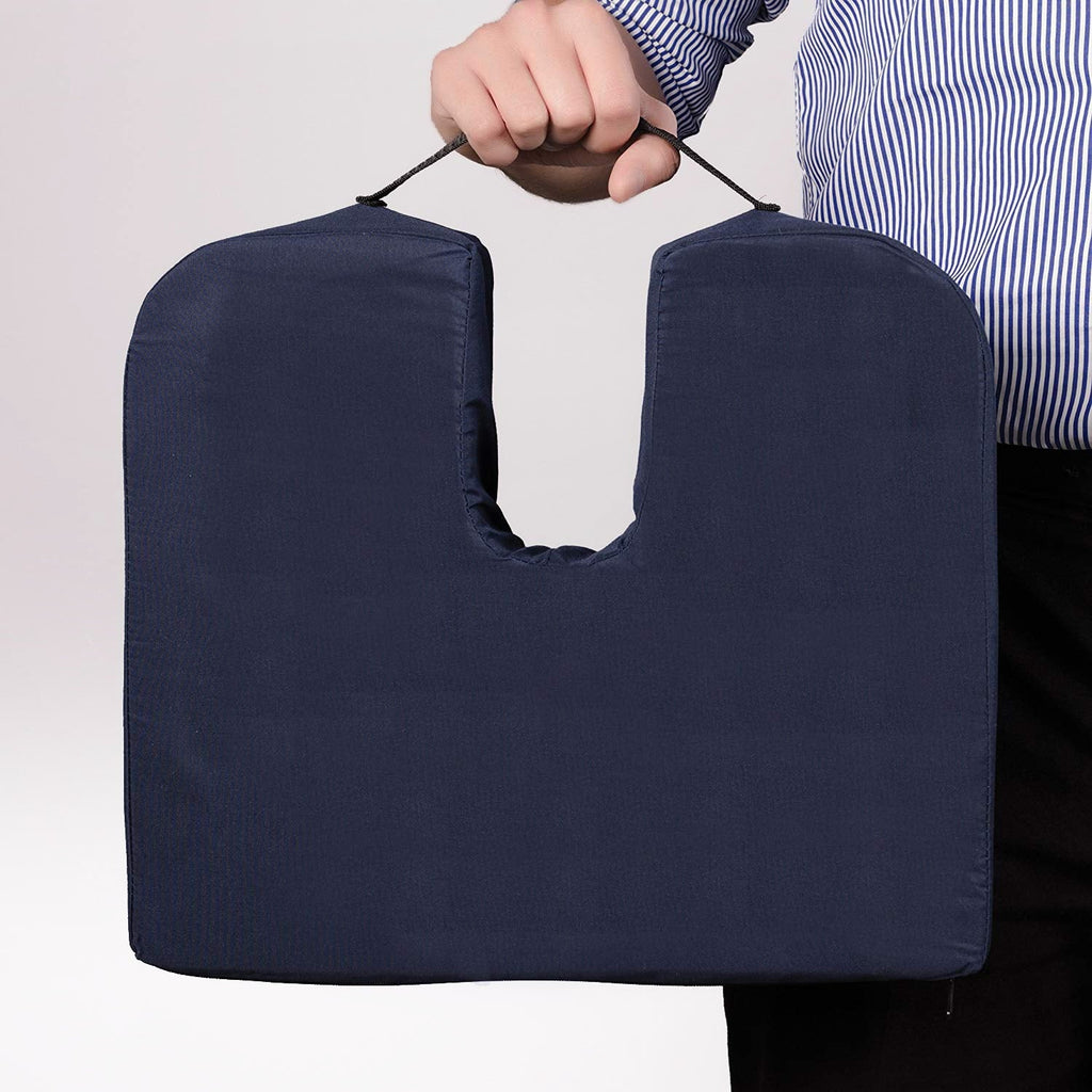 Coccyx Cushion for Lumbar Support, Navy