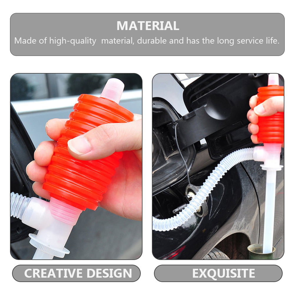 Homemaxs 4pcs Portable Oil Changing Pump Convenient Oil Siphon Pumps Water Change Siphon