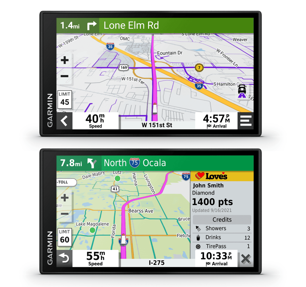 Garmin Dēzl OTR610 LargeEasy-to-Read 6" GPS Truck Navigator with Wearable4U Power Pack Bundle