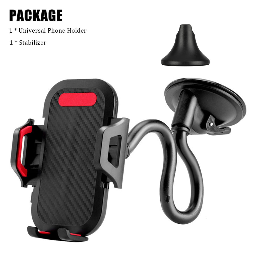 EEEkit Car Phone Holder, Universal Long Arm Phone Mount Cradle for Windshield Dashboard, Car Suction Cup Phone Mount Compatible with iPhone 13 Mini Pro Max 12 11 Pro Max XS XR, Galaxy Note 20 S20