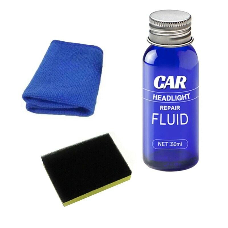 Headlight Lens Restoration System Repair Kit Car Plastic Light Polishing Cleaner 30ml