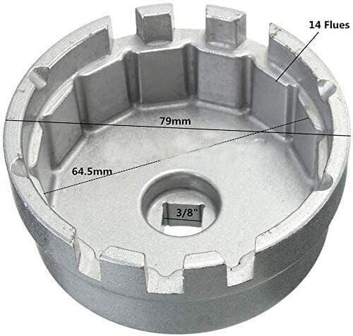 ABX Oil Filter Wrench Cap-Housing Tool Remover Cup type Fit for Toyota Corolla Lexus