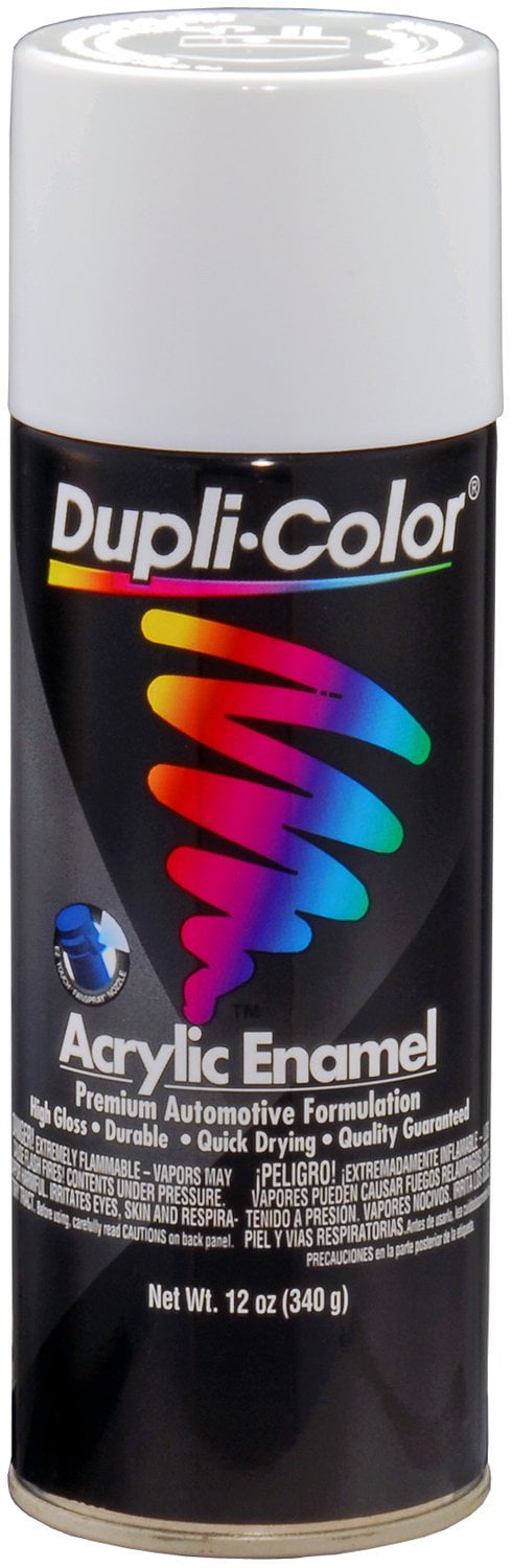 Duplicolor DA1670 Multi Purpose Gloss White Enamel (12 oz) - 6 Pack