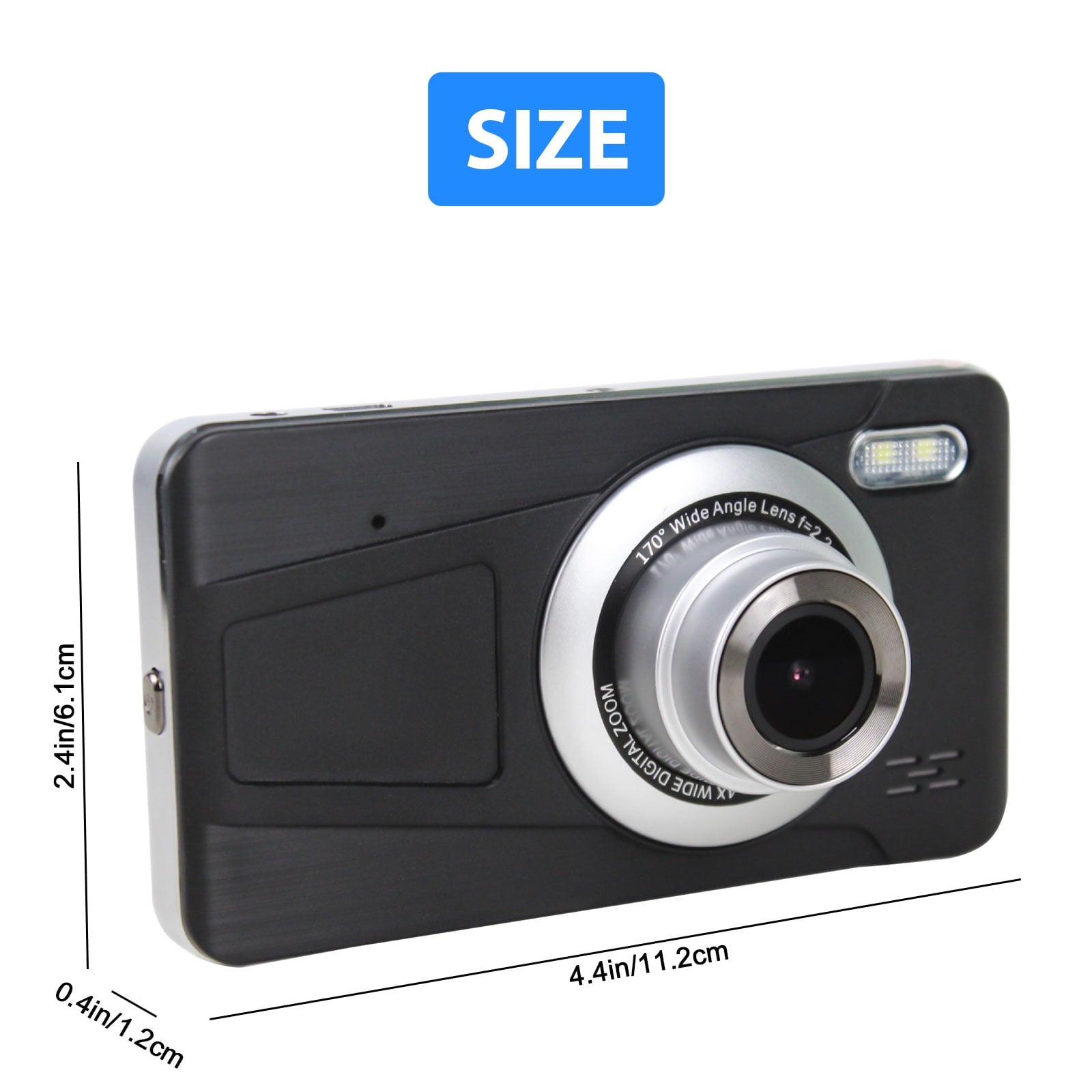 Dual Dash Cam, TSV 1080P Front Rear Car Camera Dash Cam, 170° 4" Touch Screen Car Driving Recorder, Dashboard Camera with Night Vision, G-Sensor, Parking Mode, Motion Detection, WDR, Black