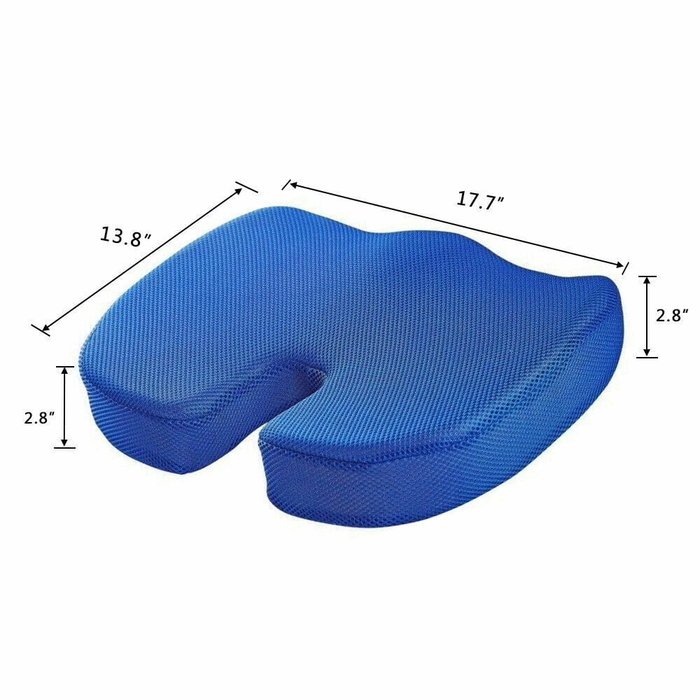 Cool Seat Cushion Gel Memory Foam Chair, Non-Slip Orthopedic Pain Relief Pillow, Soft Seat Cushion for Office Chair Car Pad