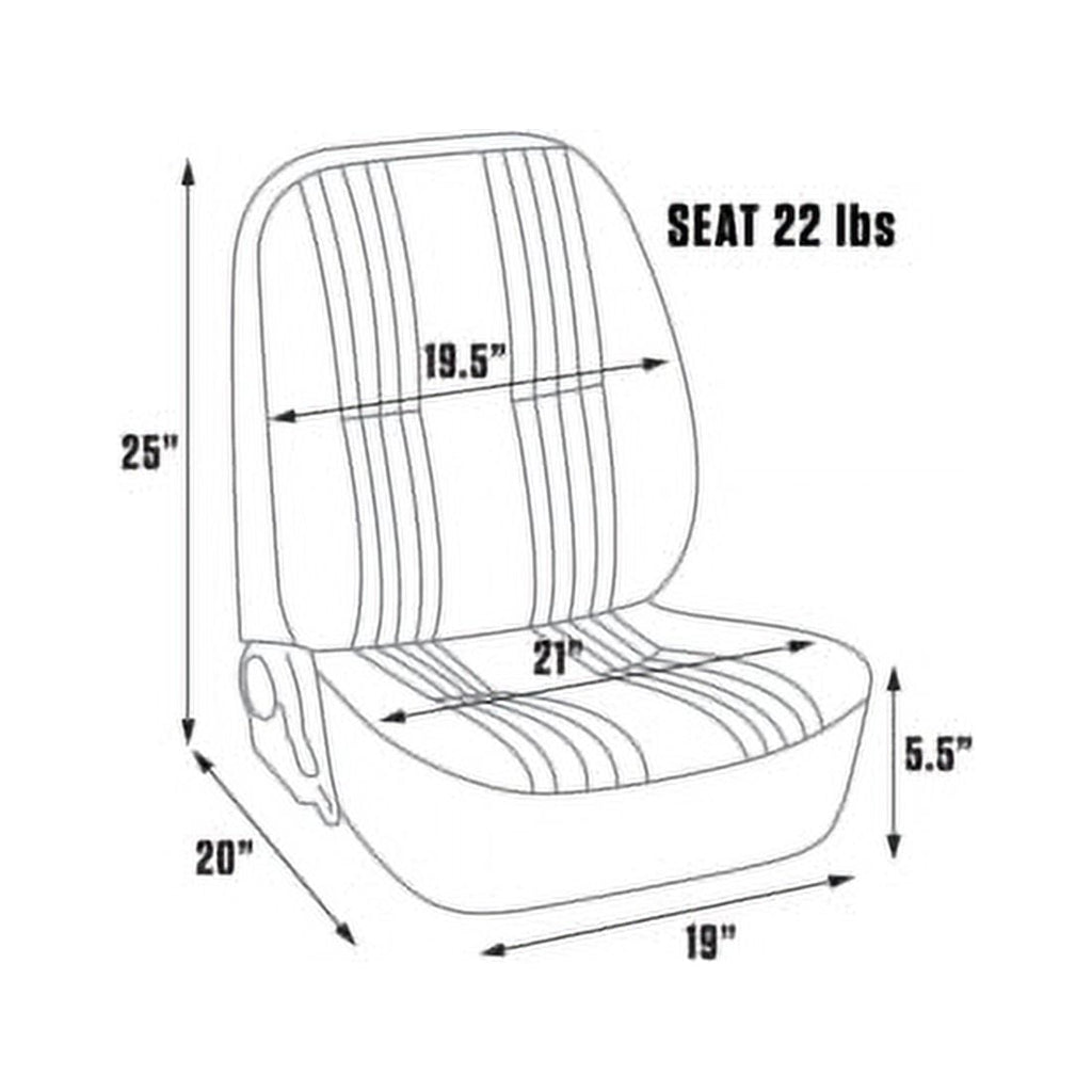 Procar Lowback Black Vinyl Seats Kit