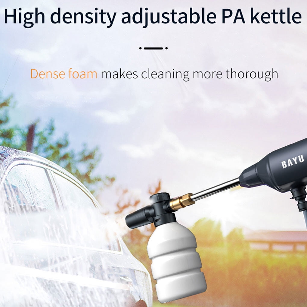 DTOWER Car Washing Cordless Pressure Washer,6-in-1 Portable Powerful Water Gun Smart Kit (19200mAh) For Washing, Vacuuming, Inflating
