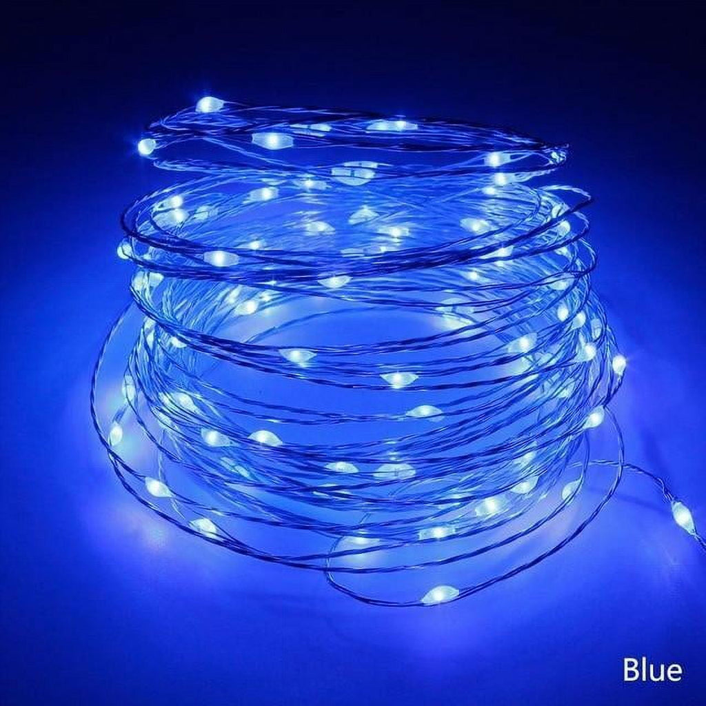 Auto Drive 1.5 Volts Battery Operated 12FT 36CT LED Blue Micro Wire Light 1 Pack for RV