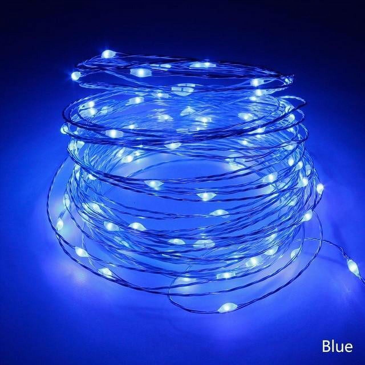 Auto Drive 1.5 Volts Battery Operated 12FT 36CT LED Blue Micro Wire Light 1 Pack for RV