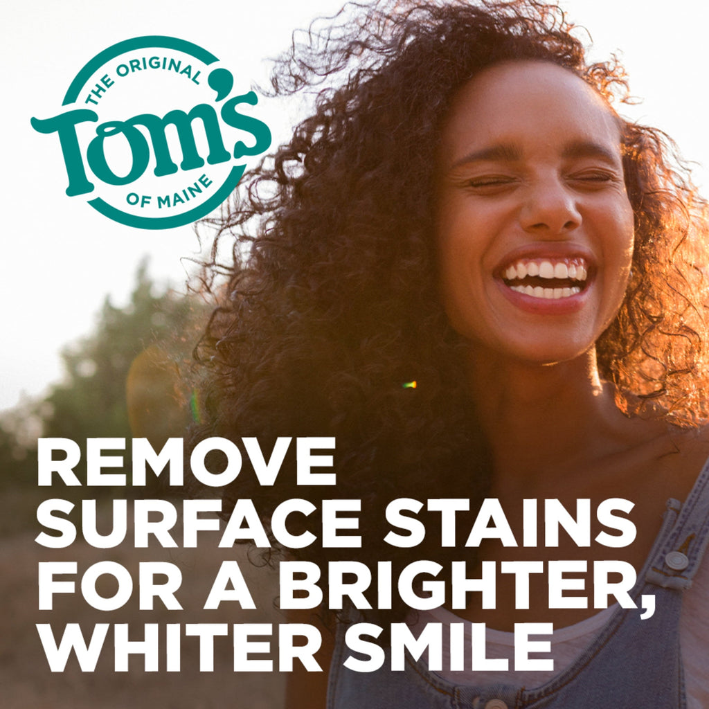 Tom's Antiplaque & Whitening Fluoride-Free Peppermint Toothpaste, 5.5oz, 2 Pack