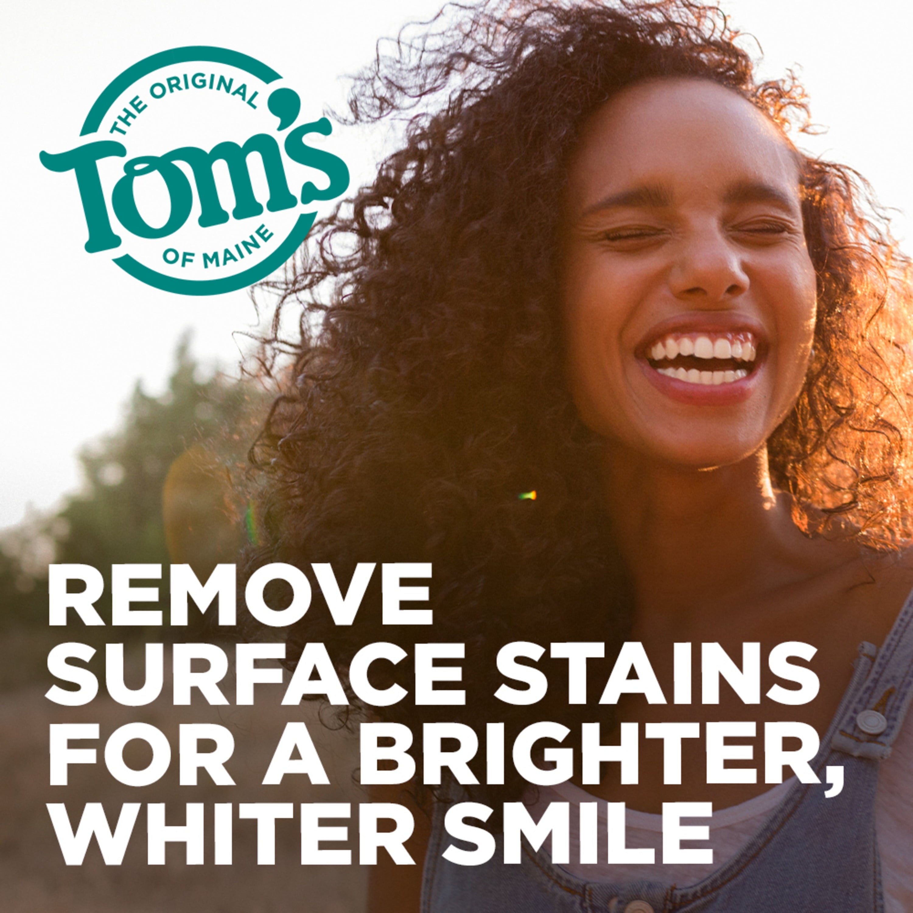 Tom's Antiplaque & Whitening Fluoride-Free Peppermint Toothpaste, 5.5oz, 2 Pack