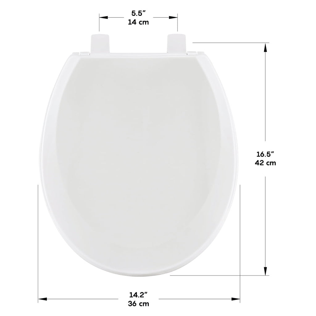 Evekare Night Glow ( Green Glow) Soft Close Round Toilet Seats In White