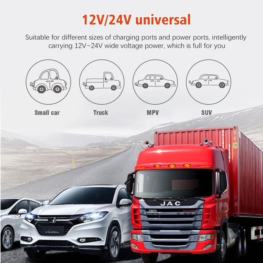 Inverter, DFITO 600W Car Power Inverter Dc 12V/24V to 110V Ac Converter, with 2 Dual Ac Outlet and 4 USB Car Charger for Camping/ Road Trips/ Outdoor Work